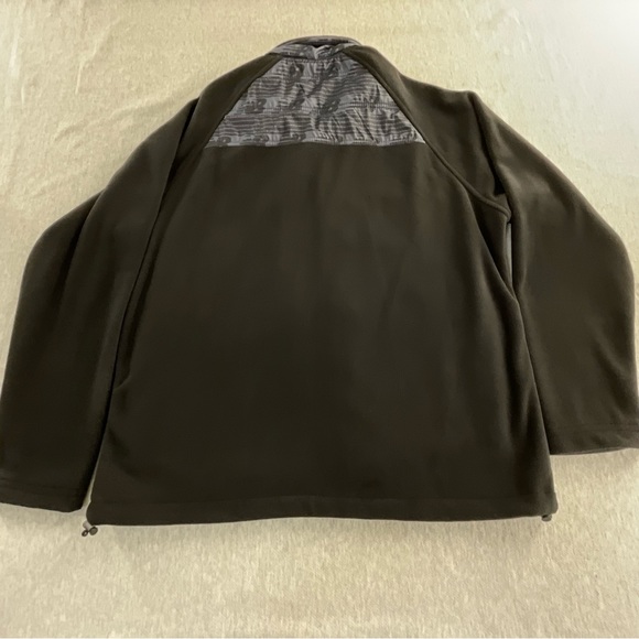 NEW BALANCE BRAND GRAFIC LIGHTWEIGHT MEN’S FLEECE JACKET SIZE: XL BLACK AND GRAY - Picture 5 of 16